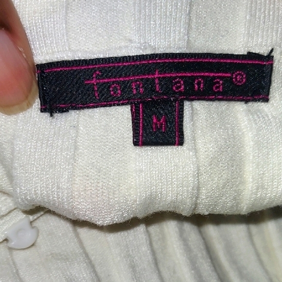 Fontana Cream Ribbed Top - Picture 3 of 5